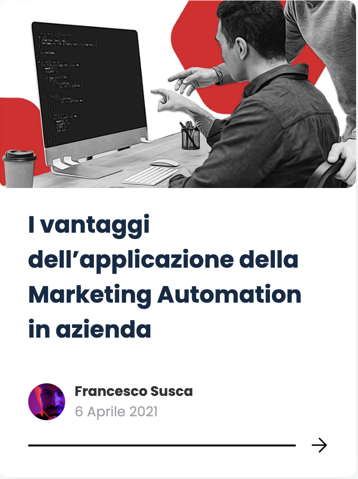 Francesco Susca vantaggi Marketing Automation Ninja